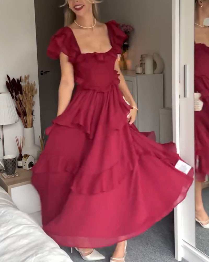 ELISA – RUFFLE DRESS