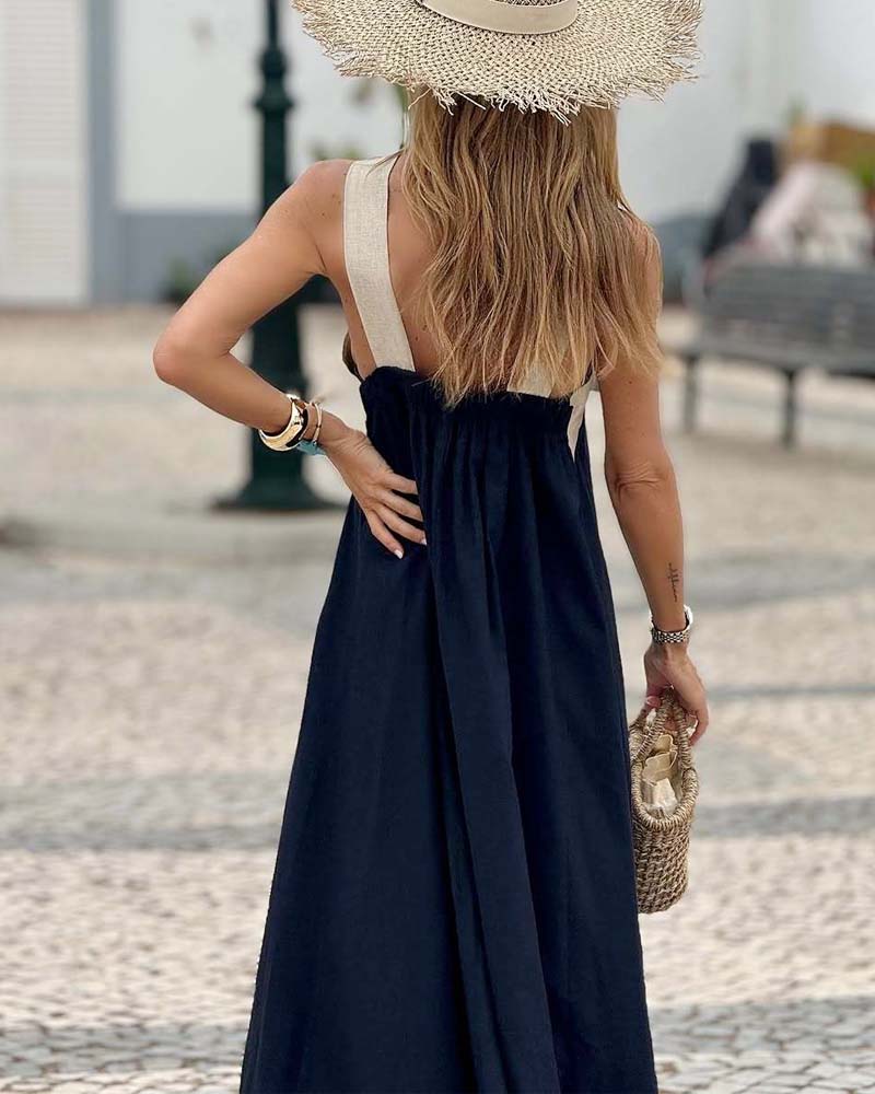 Olive - Cross Neck Dress