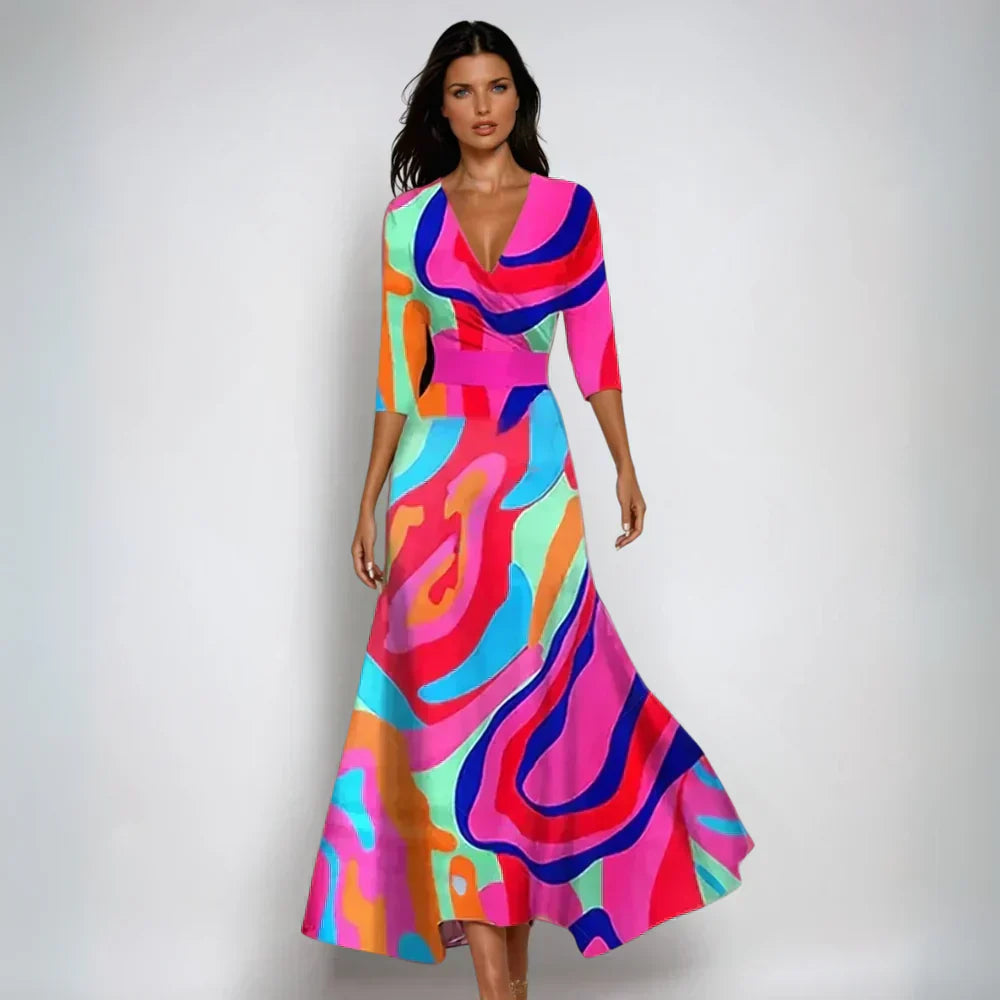 Emily | Stylish Floral Party Dress