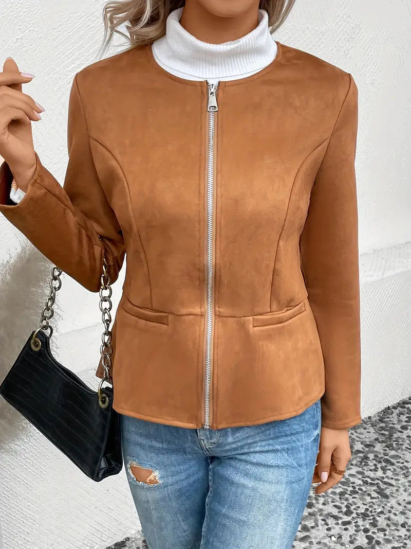 Thalia – Roksana Jacket With Zipper