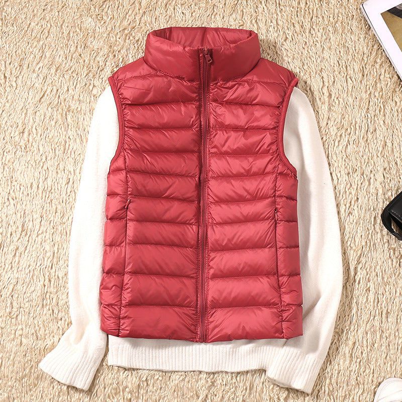 Charlotte – New Waterproof Vest with White Duck Down