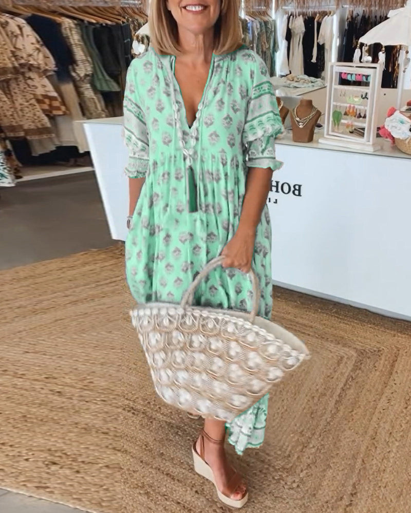 AVALISSEA – WHISPERING BOHO MIDI DRESS