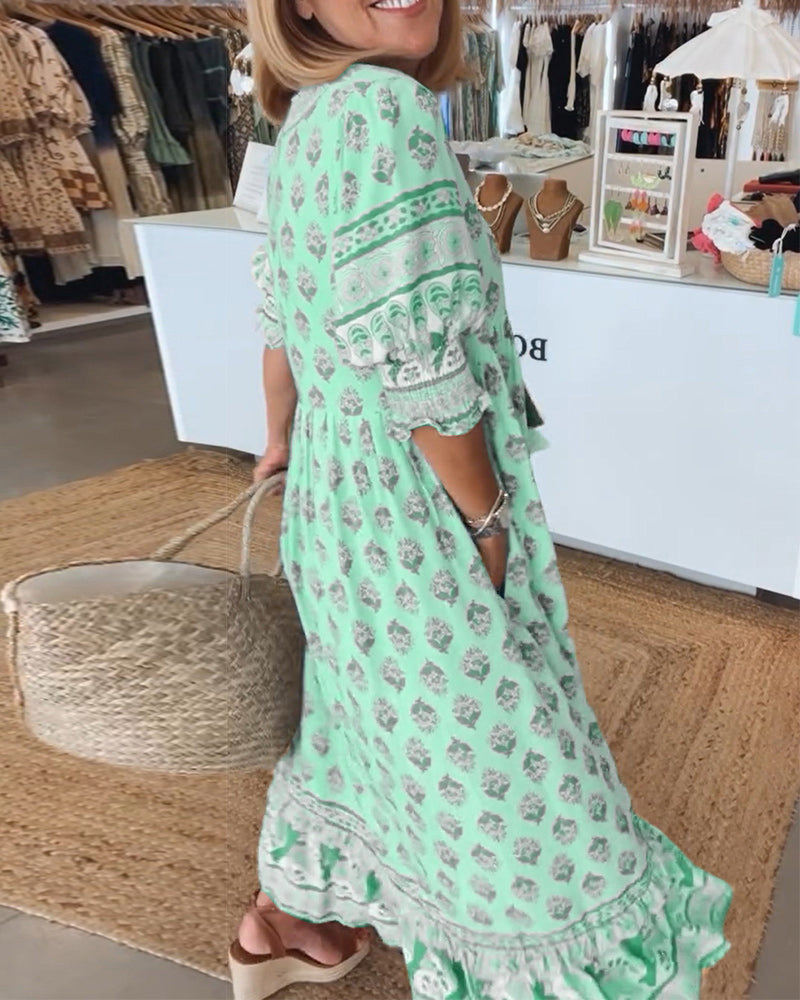AVALISSEA – WHISPERING BOHO MIDI DRESS