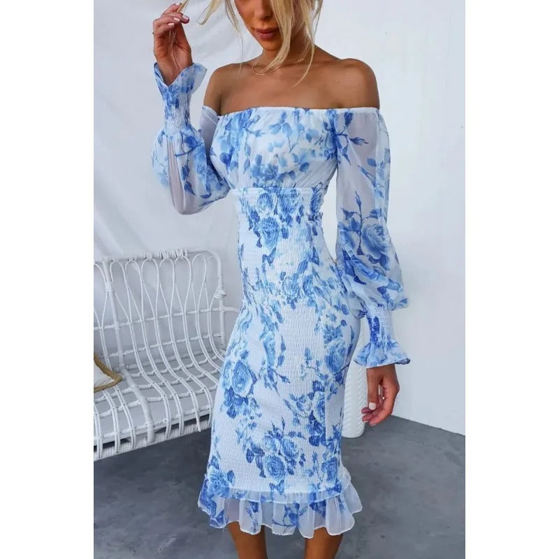 THESARIA – ROMANTIC OFF-SHOULDER TUBE DRESS