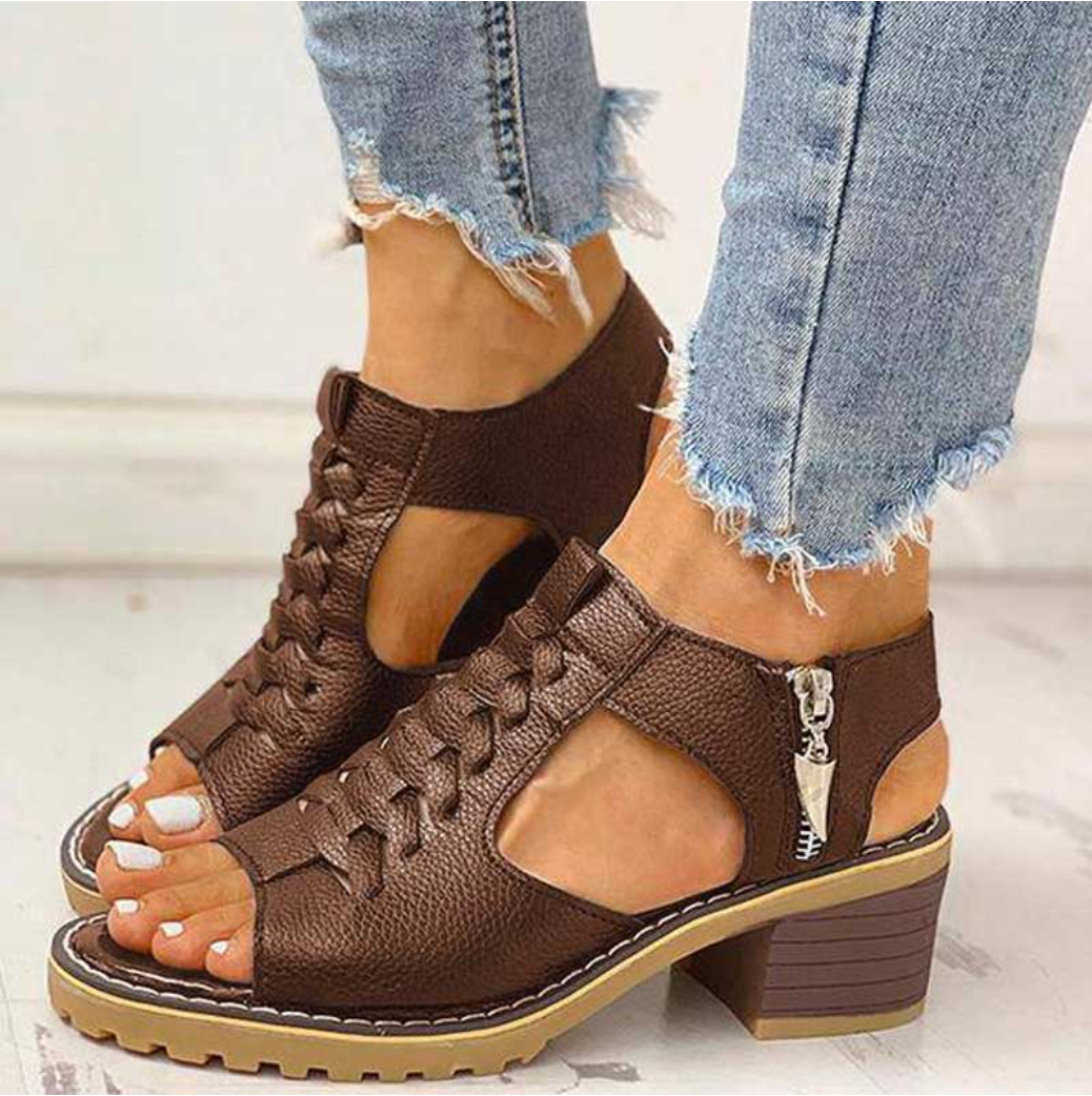 Natalie | Stylish Summer Chunky Heel Sandals