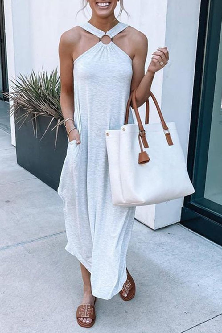 RENATA – HALTER MAXI DRESS