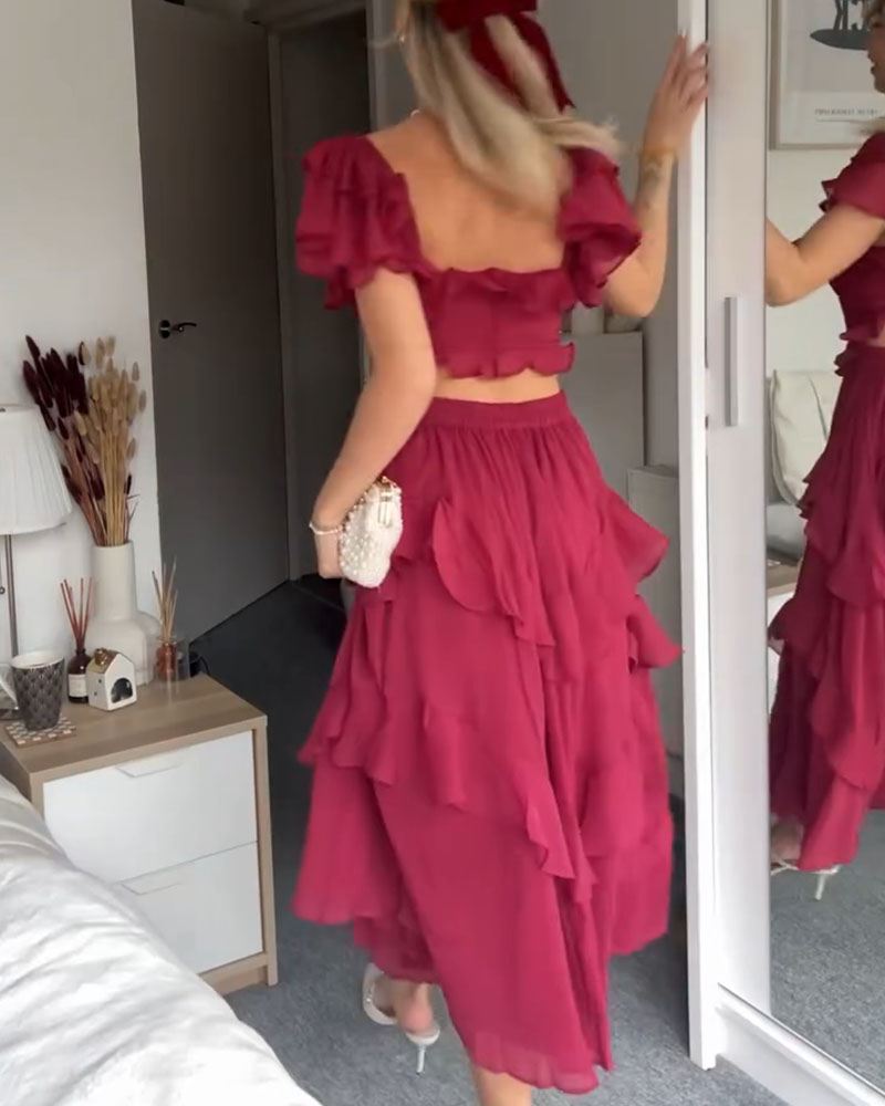 ELISA – RUFFLE DRESS
