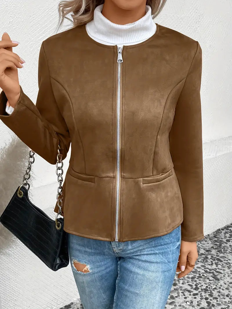 Thalia – Roksana Jacket With Zipper