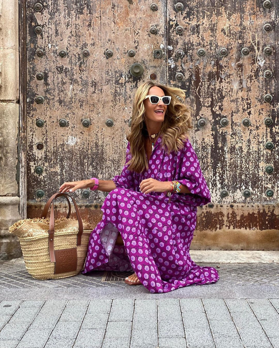 Elin - Boho Maxi Cotton Dress