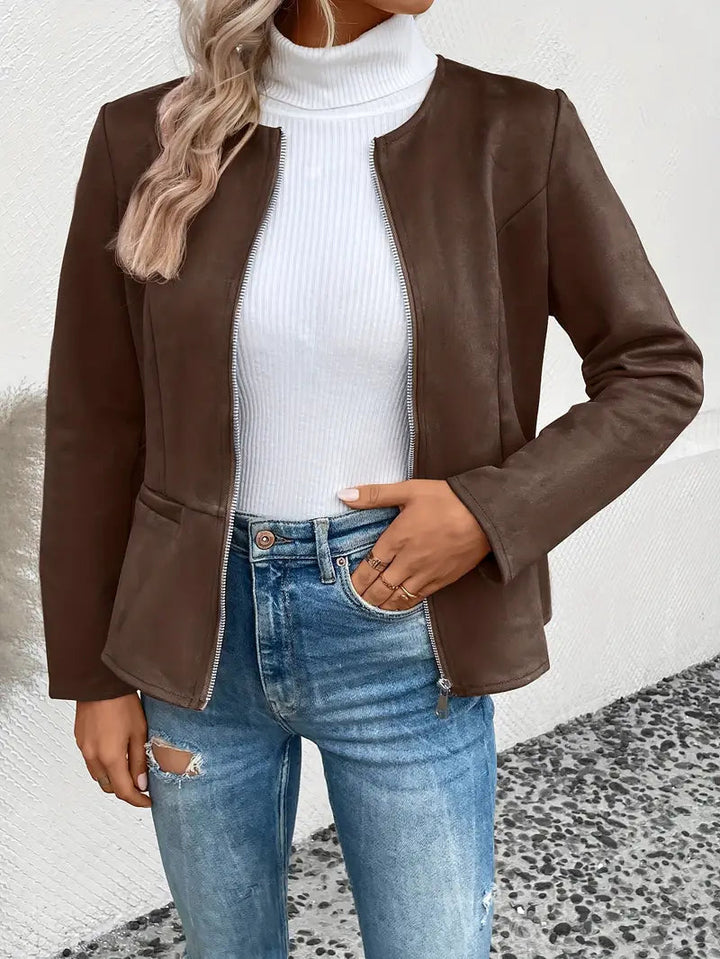 Thalia – Roksana Jacket With Zipper