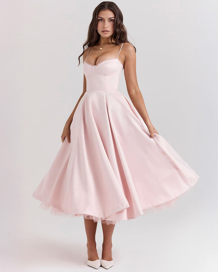 Ophira - Classy Corset Midi Dress
