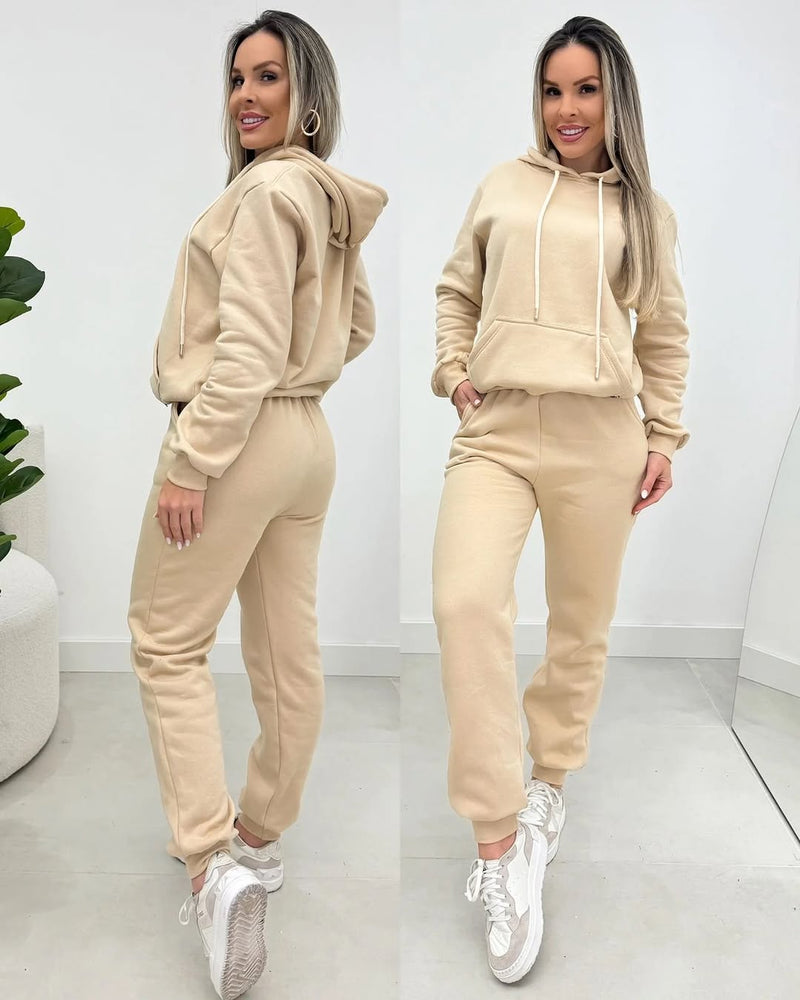 Conjunto Sophia Moletom Flanelado | Blusa + Calça [PROMOÇÃO OUTONO INVERNO]