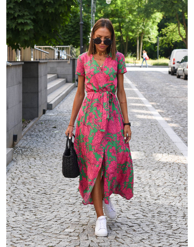 Yasmine - Stylish V-Neck Dress