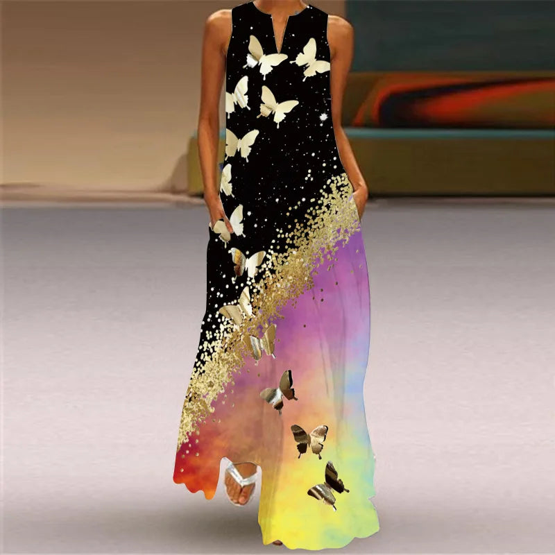 ZOEY – BUTTERFLY BLOOM A-LINE DRESS