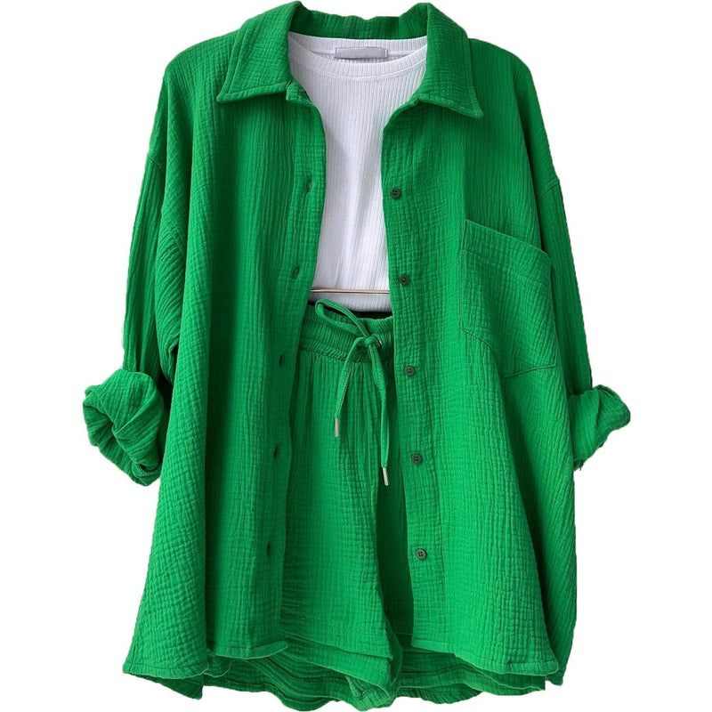 Conjunto Casual Feminino 2 peças -  Jennifer / Perfeito para o Verão é dias Quentes! Garantindo Estilo e Frescor!