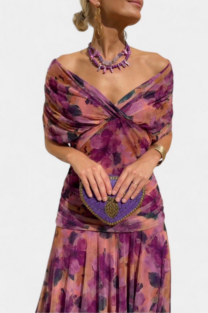 SYLTHERA – ELEGANT WOMEN’S ROMANTIC LONG FLORAL DRESS