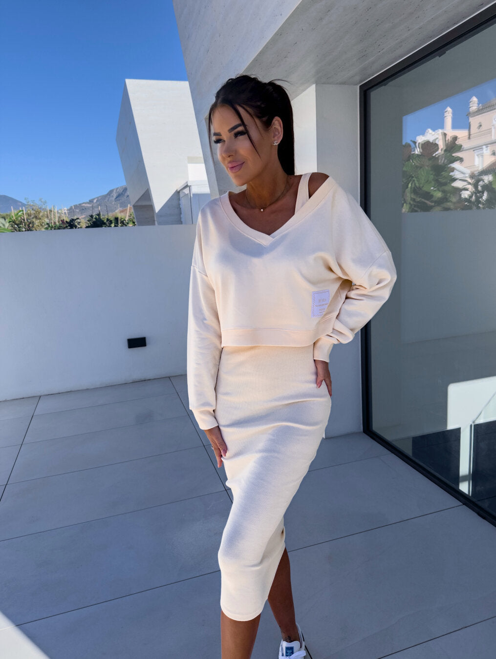 Willow – Casual Sweatshirt and Dress Set