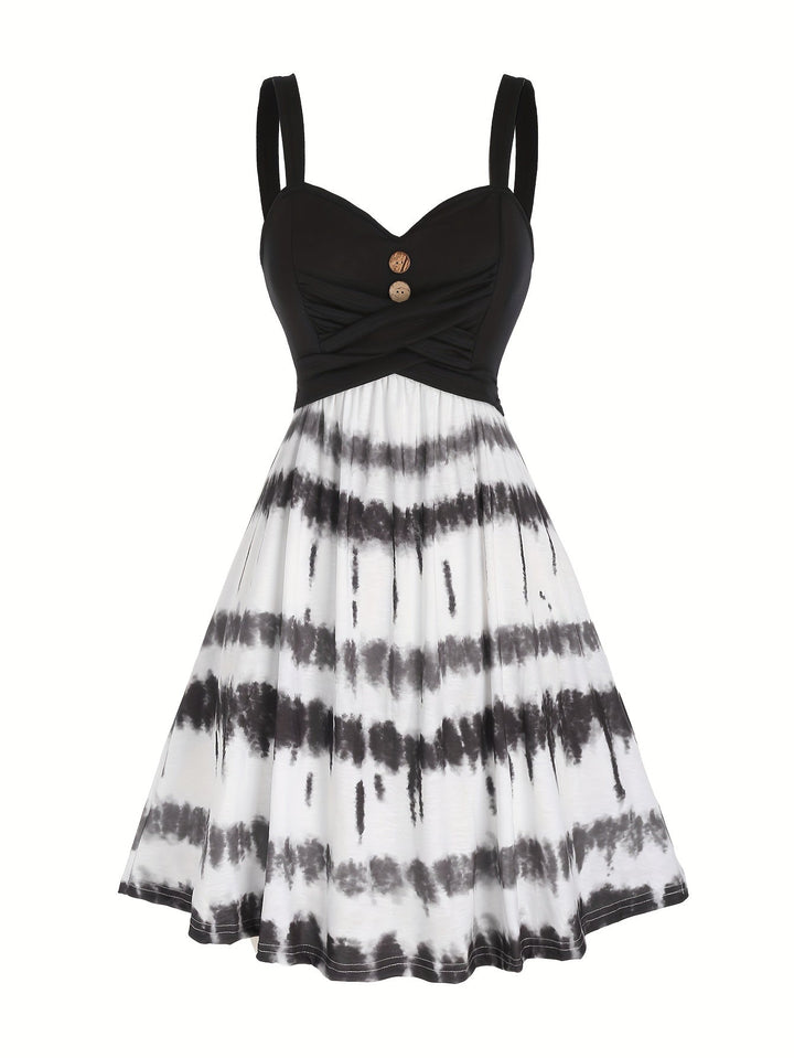 Gisele - Comfortable Tie-Dye Sleeveless Summer Dress