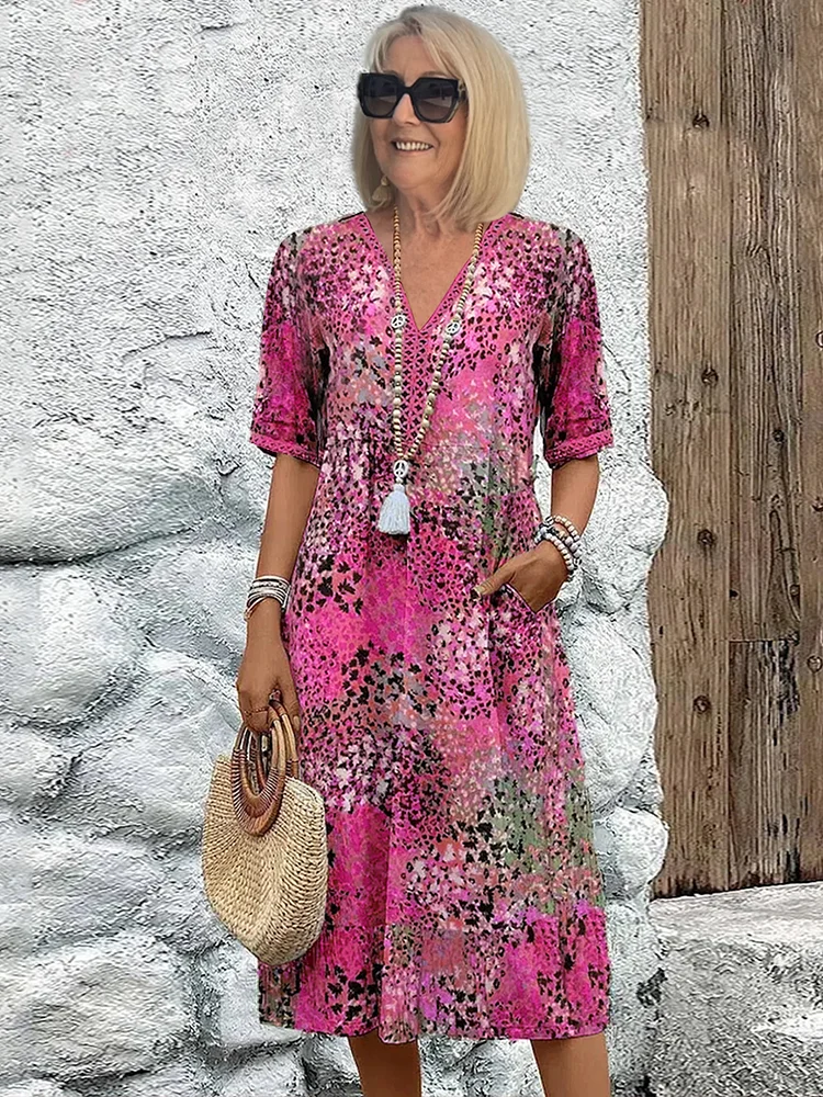Fatima – Floral Pattern Dress