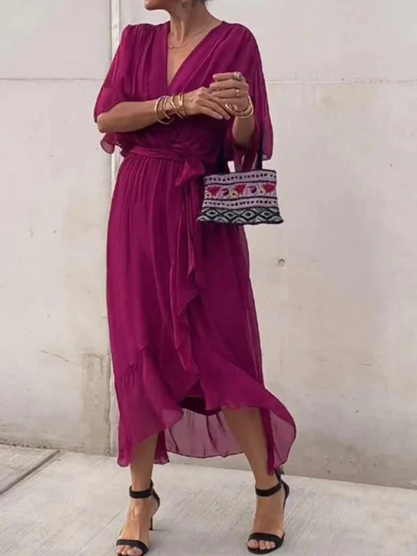 Ulani - V-Neck Flowy Dress