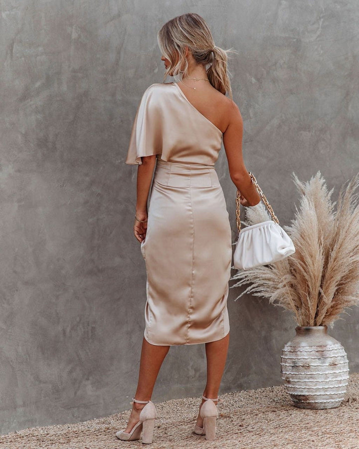 Kaelani - Chic Satin Dress