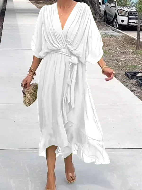 Ulani - V-Neck Flowy Dress
