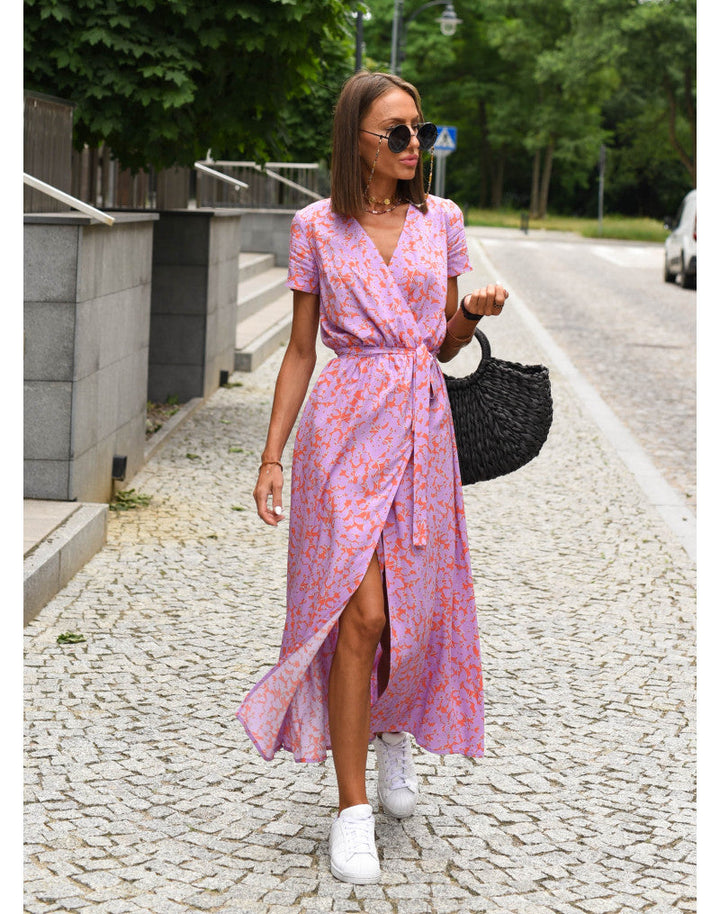 Yasmine - Stylish V-Neck Dress