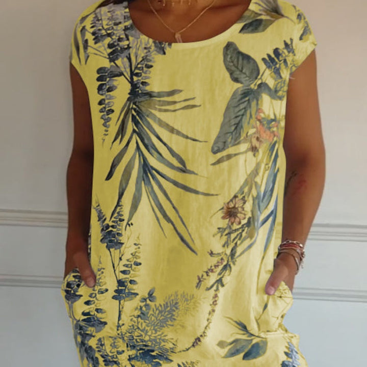 TINDRA – PRINTED SPRING MAXI DRESS