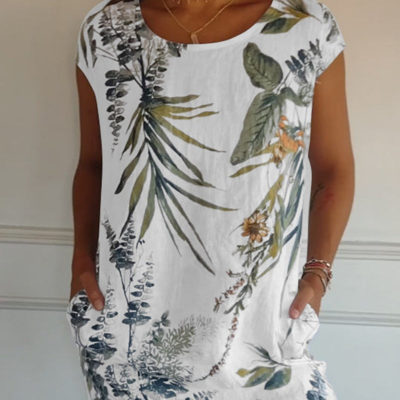 TINDRA – PRINTED SPRING MAXI DRESS