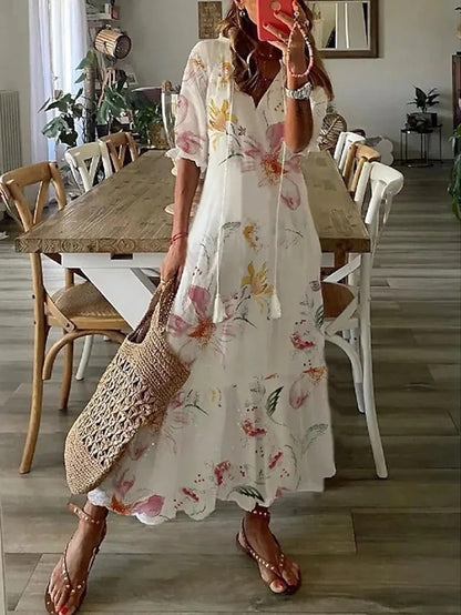 SYLENARA – ROMANTIC FLOW MAXI DRESS